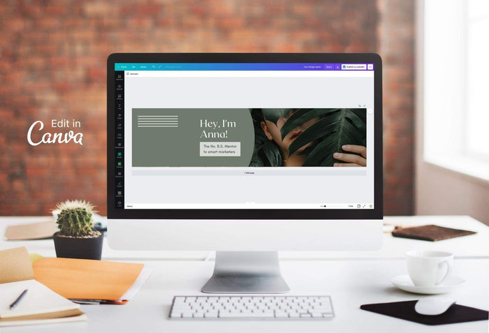 Ladystrategist Anna Linkedin Banner Canva Template instagram canva templates social media templates etsy free canva templates