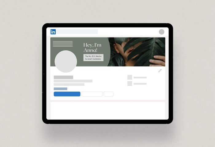 Ladystrategist Anna Linkedin Banner Canva Template instagram canva templates social media templates etsy free canva templates