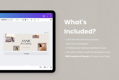 Ladystrategist Annie Facebook Cover Canva Template instagram canva templates social media templates etsy free canva templates