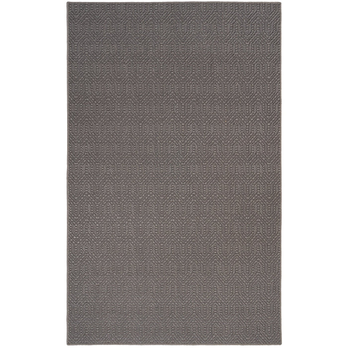 Anton Graphite Machine Woven Rug Rectangle image