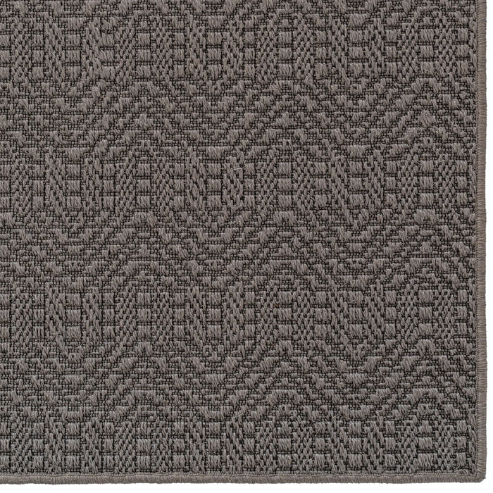 Anton Graphite Machine Woven Rug Rectangle image