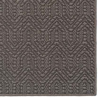 Anton Graphite Machine Woven Rug Rectangle image