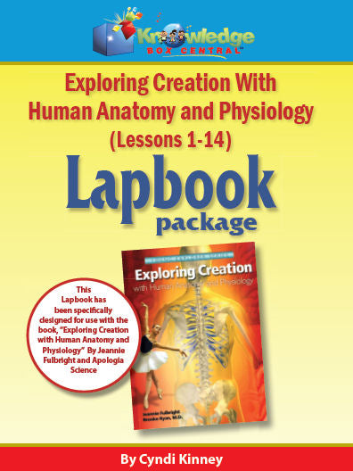 Apologia Exploring Creation w/ Human Anatomy & Physiology Lapbook Package (Lessons 1-14) - PRINTED