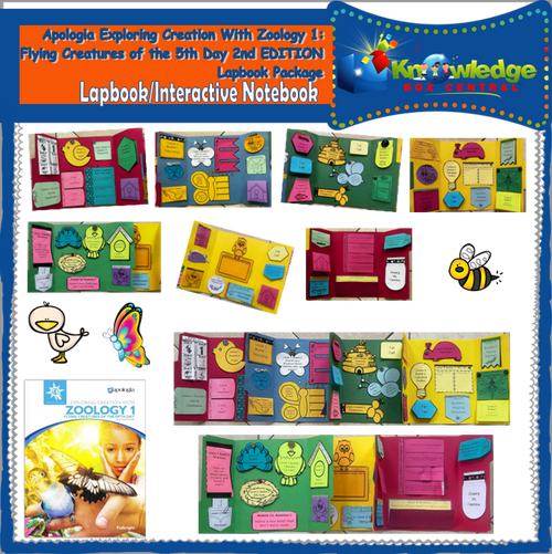 Apologia Exploring Creation w/ Zoology 1 : Flying Creatures of the 5th Day Lapbook Package 2ND EDITION