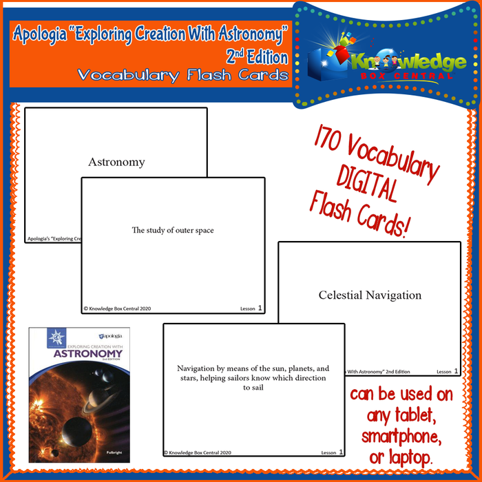 Apologia Exploring Creation with Astronomy 2nd Edition Lapbook Package (Lessons 1-14)