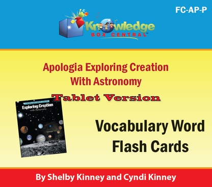 Apologia Exploring Creation with Astronomy Lapbook Package (Lessons 1-14)