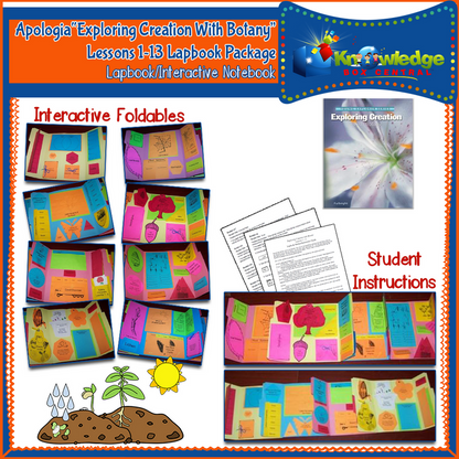 Apologia Exploring Creation with Botany Lapbook Package (Lessons 1-13)