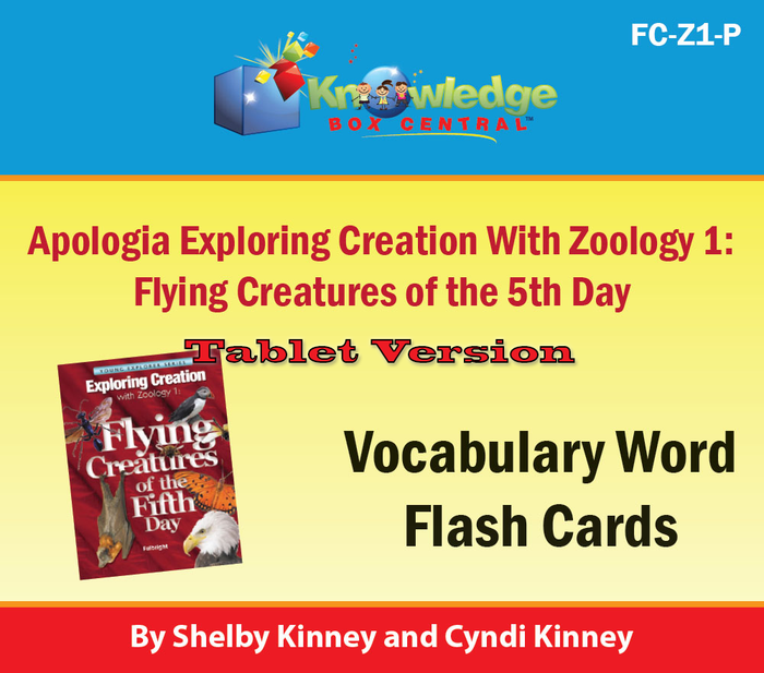 Apologia Exploring Creation with Zoology 1: Flying Creatures of the 5th Day Lapbook Package (Lessons 1-14)