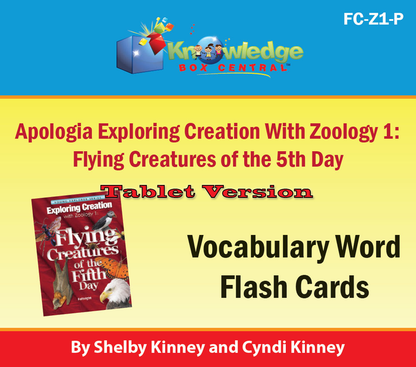 Apologia Exploring Creation with Zoology 1: Flying Creatures of the 5th Day Lapbook Package (Lessons 1-14)