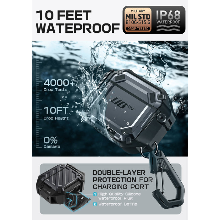 Apple AirPods 4 Unicorn Beetle PRO Rugged Case(open box)-Black