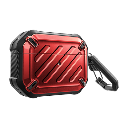 Apple AirPods Pro 2 Unicorn Beetle PRO Rugged Case-Metallic Red