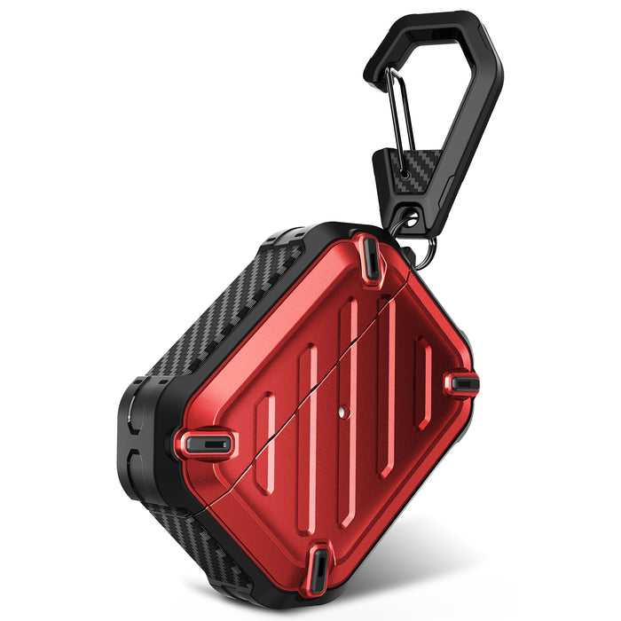 Apple AirPods Pro 2 Unicorn Beetle PRO Rugged Case-Metallic Red