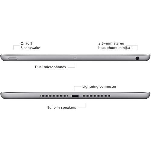 Apple iPad Air Tablet 16GB Wi-Fi Space Gray A1474 MD785LL/A - Coretek Computers