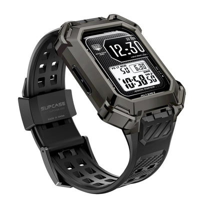 Apple Watch Unicorn Beetle PRO XT Rugged Metal Watch Band Case (44mm/45mm)-Gun Metal