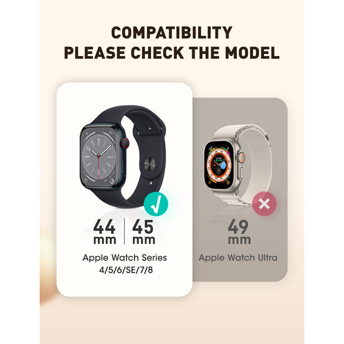 Apple Watch Unicorn Beetle SEAL Case with Magnetic Band (44mm/45mm)-Black