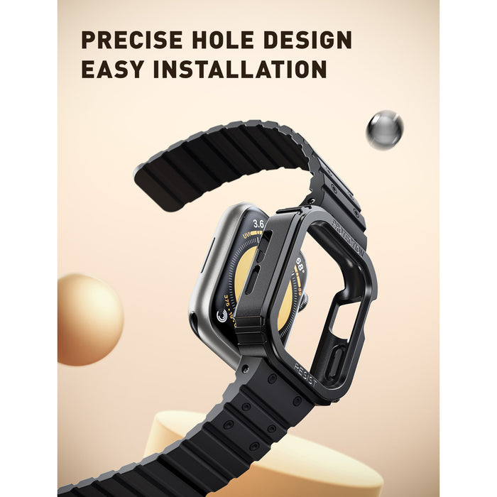 Apple Watch Unicorn Beetle SEAL Case with Magnetic Band (44mm/45mm)-Black