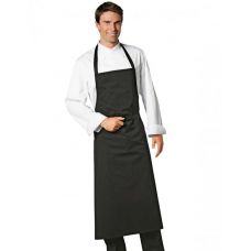 Apron Bib Black with Pocket