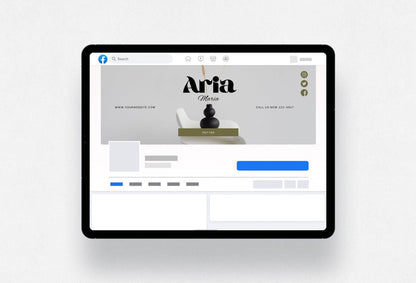 Ladystrategist Aria Facebook Cover Canva Template instagram canva templates social media templates etsy free canva templates
