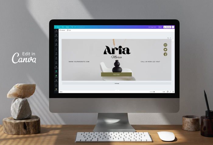 Ladystrategist Aria Facebook Cover Canva Template instagram canva templates social media templates etsy free canva templates