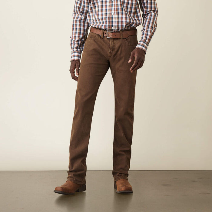 Ariat Men's M7 Slim Grizzly Straight Leg Jean in Peat