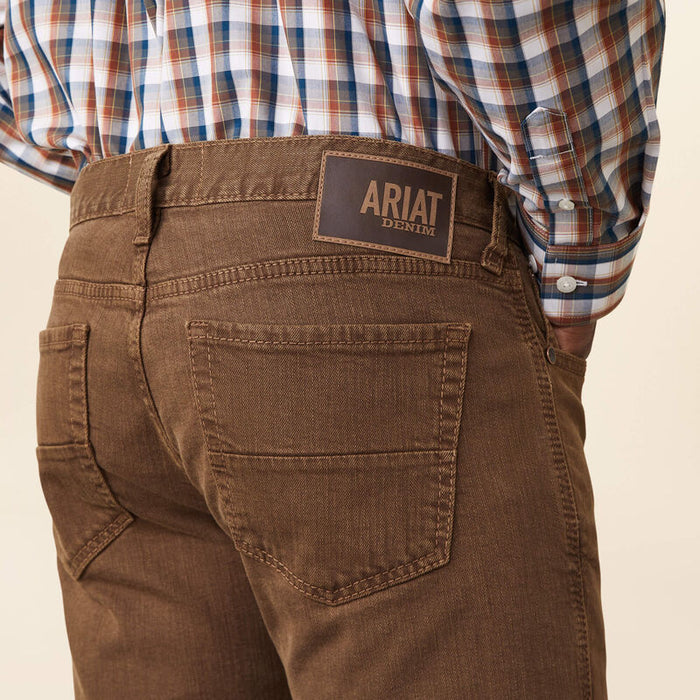 Ariat Men's M7 Slim Grizzly Straight Leg Jean in Peat