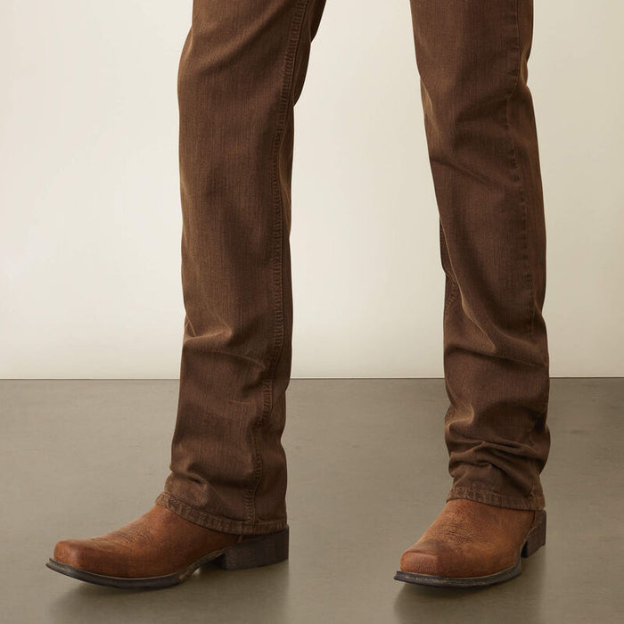 Ariat Men's M7 Slim Grizzly Straight Leg Jean in Peat