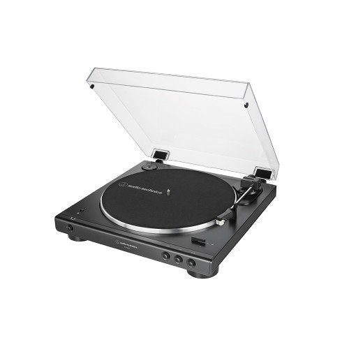 Audio Technica ATLP60XBTBK Fully Automatic Bluetooth Wireless Belt-Drive Stereo Turntable in Black Black