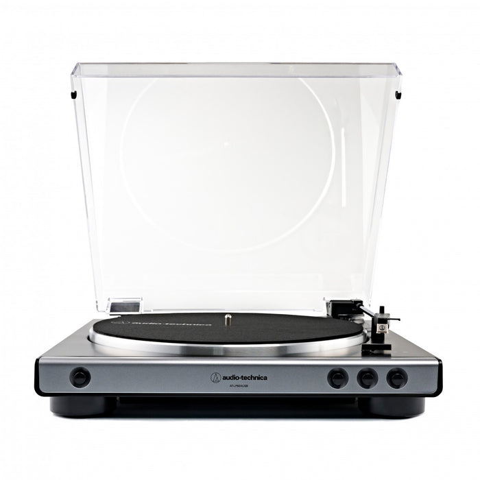Audio Technica ATLP60XUSB Fully Automatic Belt Drive Turntable Analog & USB Gunmetal Gun Metal