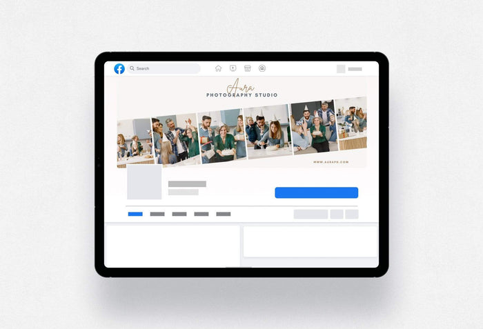 Ladystrategist Aura Facebook Cover for Photographers - Editable Canva Template instagram canva templates social media templates etsy free canva templates