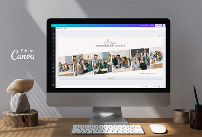Ladystrategist Aura Facebook Cover for Photographers - Editable Canva Template instagram canva templates social media templates etsy free canva templates