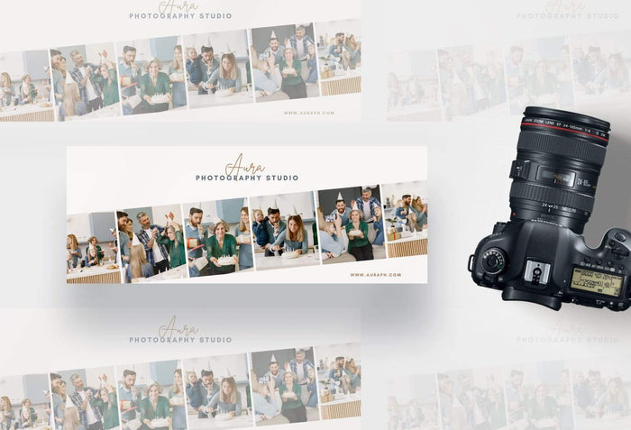 Ladystrategist Aura Facebook Cover for Photographers - Editable Canva Template instagram canva templates social media templates etsy free canva templates