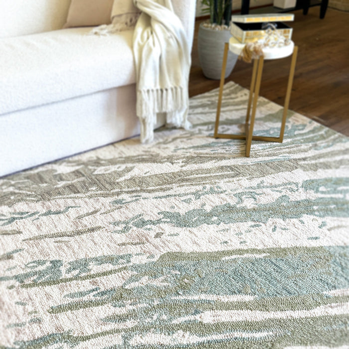 Avanti-Astratto Verde Hand Tufted Rug Rectangle image