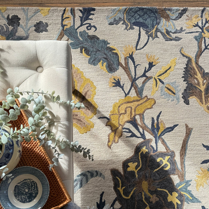 Avanti-Jacobean Gold Multi Hand Tufted Rug Rectangle image