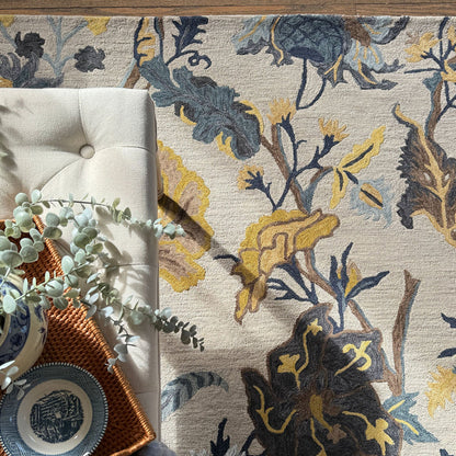 Avanti-Jacobean Gold Multi Hand Tufted Rug Rectangle image