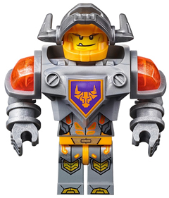 Axl - Flat Silver Visor and Torso
