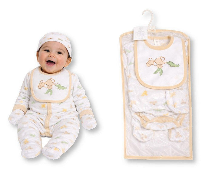 Baby 5 Pieces Layette Gift Set - Elephant and Crocodile (PK6) (NB-6m) GP-25-1340