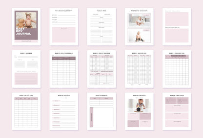 Ladystrategist Baby Boy Journal Canva Template instagram canva templates social media templates etsy free canva templates