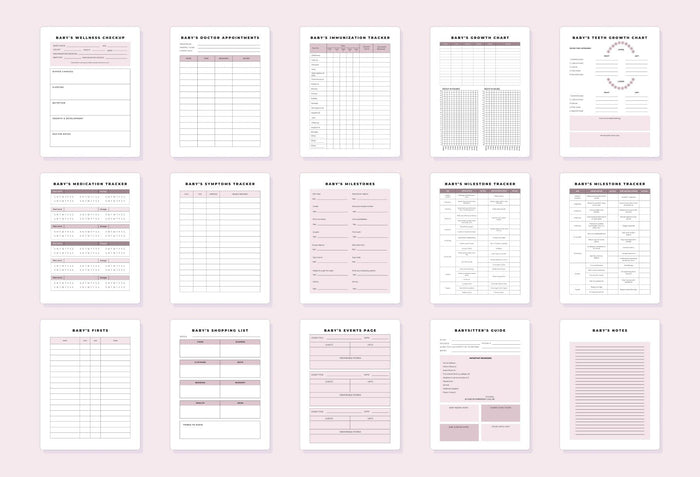 Ladystrategist Baby Boy Journal Canva Template instagram canva templates social media templates etsy free canva templates