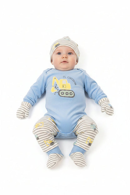 Baby Boys 8 pcs Layette Gift Set - Moving & Groovin (PK6) (0-6m) GP-25-1360