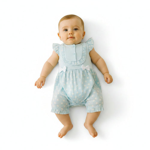Baby Girls Woven Blouse and Shorts Set with Bows (NB-9m) (PK6) - BIS-2120-6381