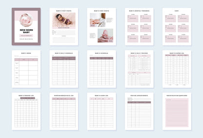 Ladystrategist Baby Planner Canva Template instagram canva templates social media templates etsy free canva templates