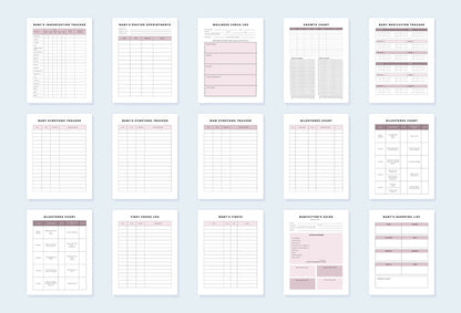 Ladystrategist Baby Planner Canva Template instagram canva templates social media templates etsy free canva templates