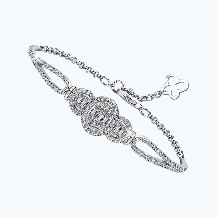 Baguette Silberarmband