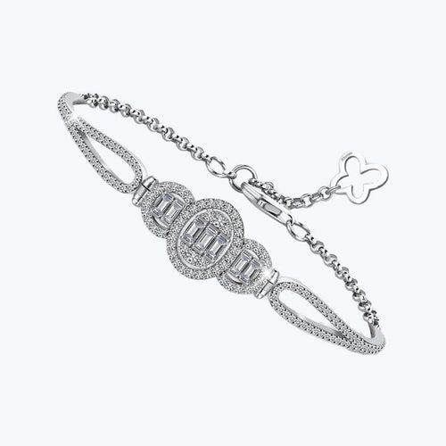 Baguette Silberarmband