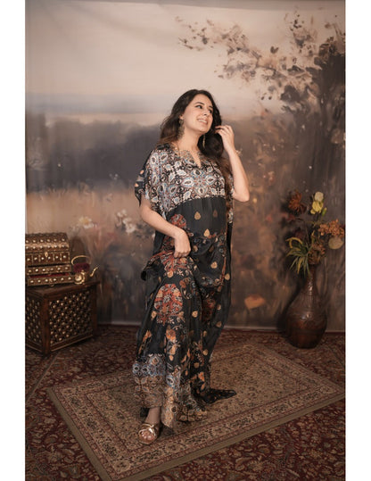 Banarasi Multicolour Long Kaftan
