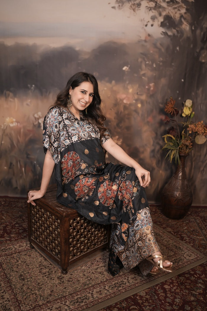 Banarasi Multicolour Long Kaftan