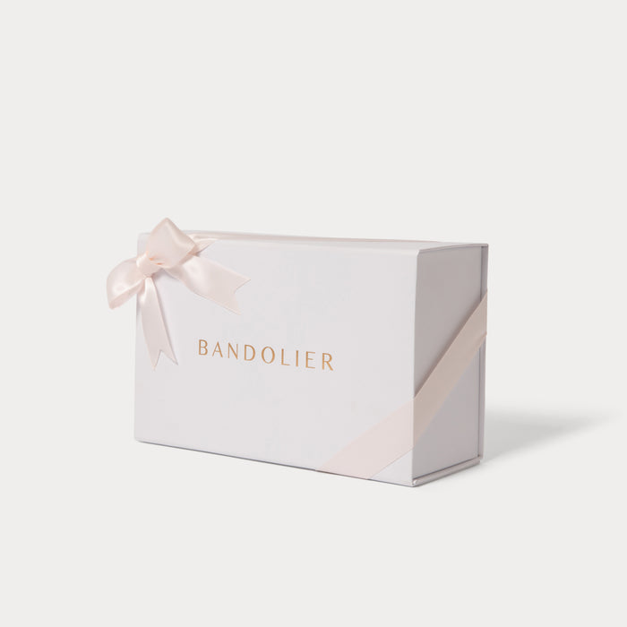 Bandolier Folding Gift Box - White/Pink