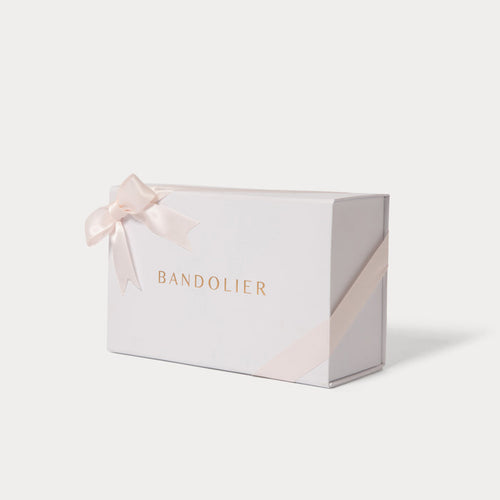 Bandolier Folding Gift Box - White/Pink