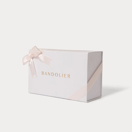 Bandolier Folding Gift Box - White/Pink