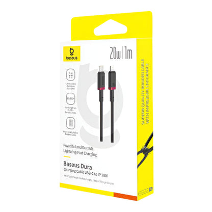 Baseus Dura Series USB-C to Lightning Fast Charging Cable, 20W, 1m, Black